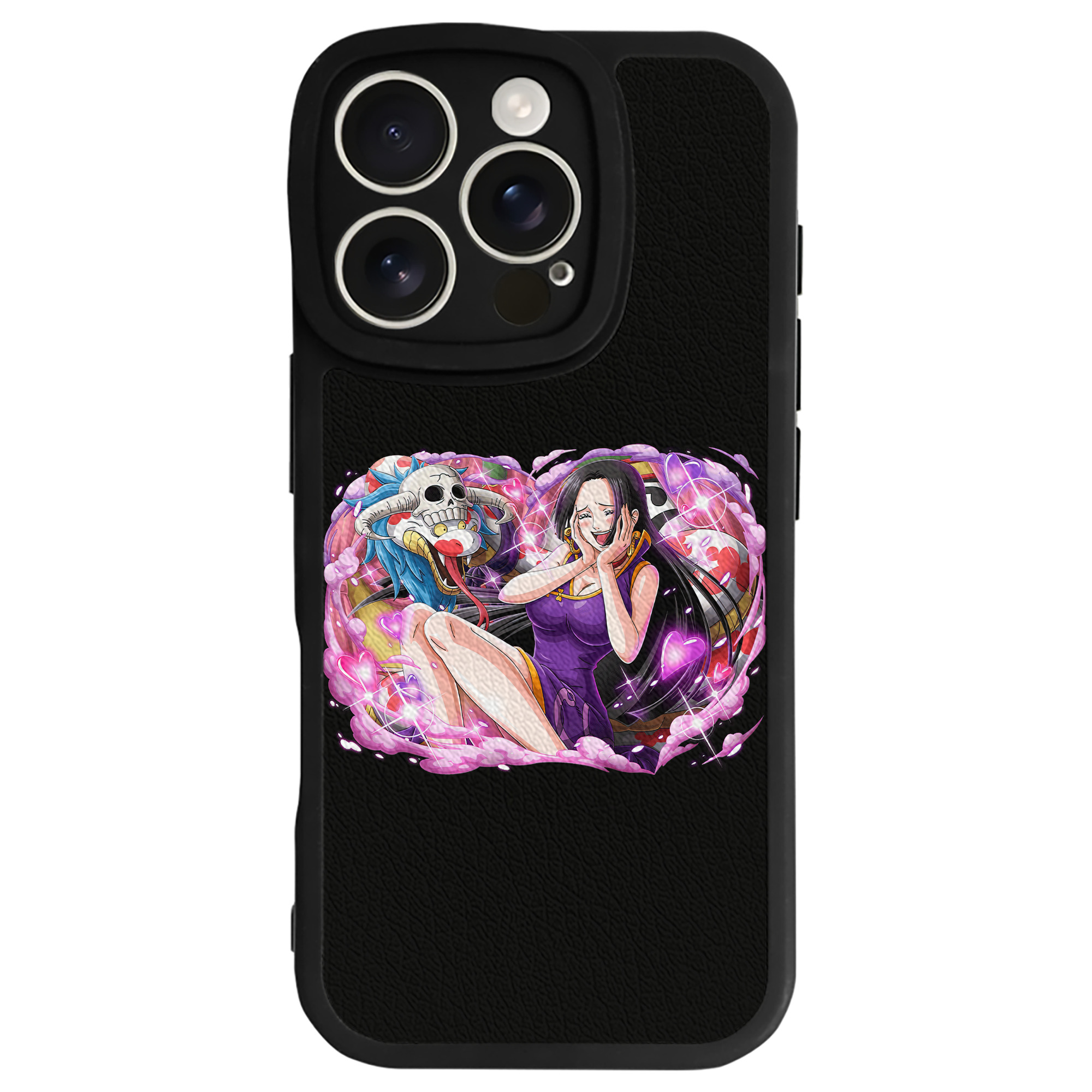 （画像用） ワンピース ボア・ハンコック ONE PIECE Boa·Hancock 【iPhone 16シリーズ対応】シリコンスマホケース（レザー調） 材質：シリコン